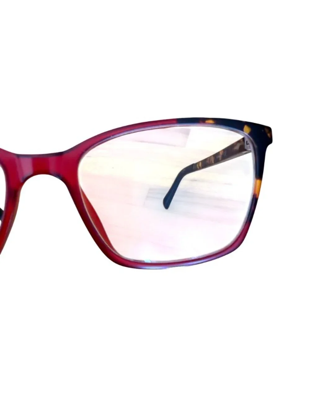 Eco Womens Eyeglasses With Magnetic Clip On Sunglasses Burgundy Tortoise